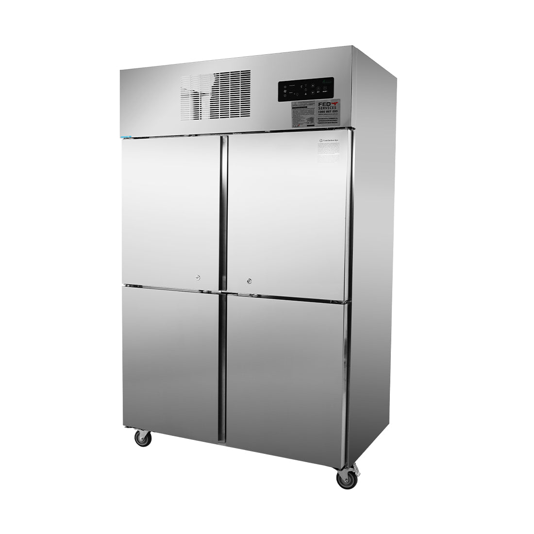 Image of Thermaster SUF1000 TROPICAL Thermaster 4 x Half door SS Freezer
