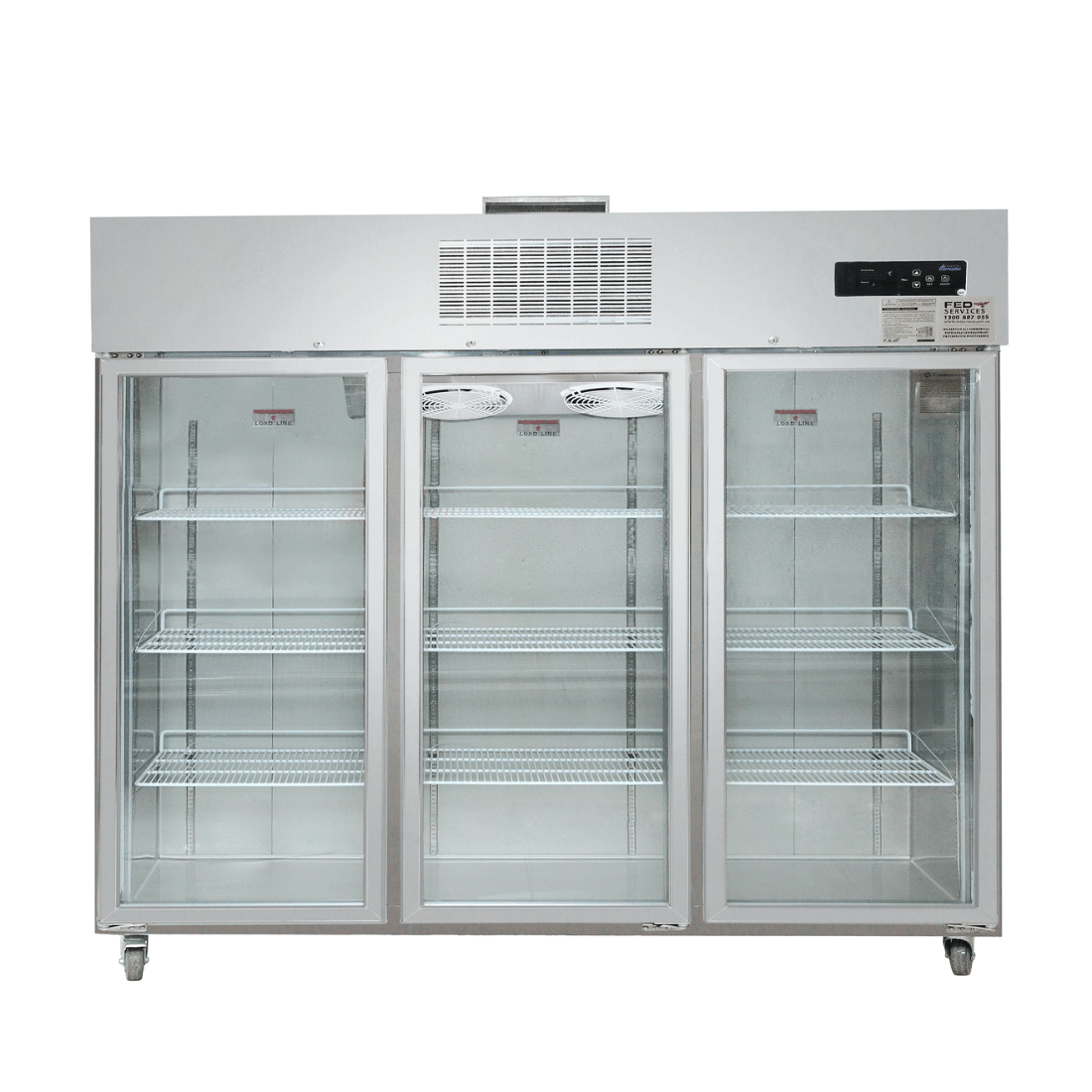 Image of Thermaster SUFG1500 Three Door Upright Display Freezer