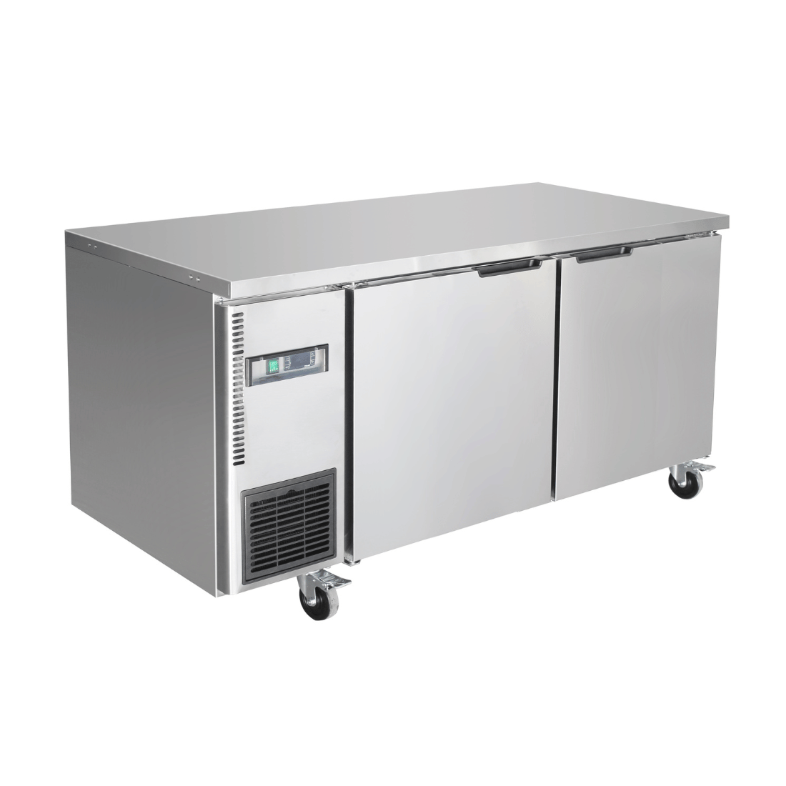 Image of Thermaster TS1500TN Stainless Steel Double Door Workbench Fridge