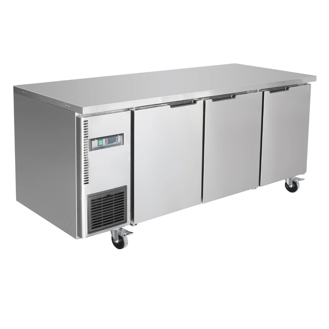 Image of Thermaster TS1800BT-3D Stainless Steel Triple Door Workbench Freezer