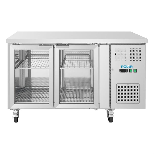 Image of Polar UA068-A U-Series 2 Door Counter with Glass Doors