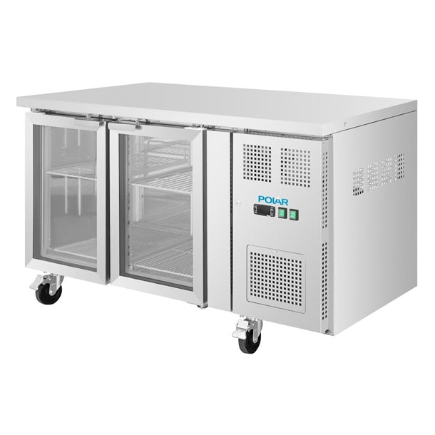 Image of Polar UA068-A U-Series 2 Door Counter with Glass Doors