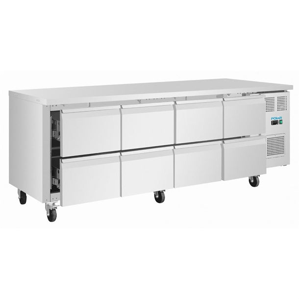 Image of Polar UA102-A U-Series Eight Drawer Gastronorm Counter Fridge