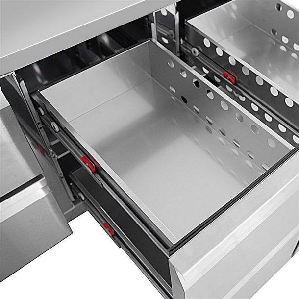Image of Polar UA102-A U-Series Eight Drawer Gastronorm Counter Fridge