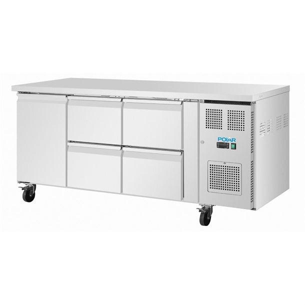Image of Polar UA103-A U-Series Counter 4 Drawers & 1 Door
