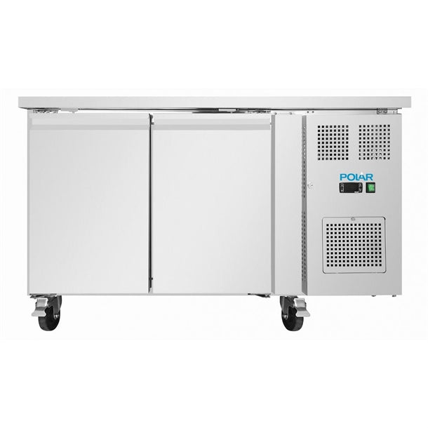 Image of Polar UA105-A U-Series Double Door Slimline Counter Fridge