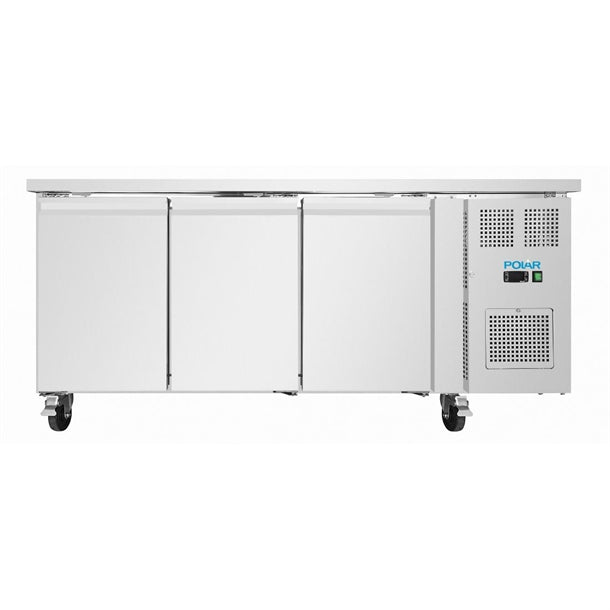 Image of Polar UA106-A U-Series Triple Door Slimline Counter Fridge