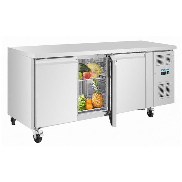 Image of Polar UA106-A U-Series Triple Door Slimline Counter Fridge