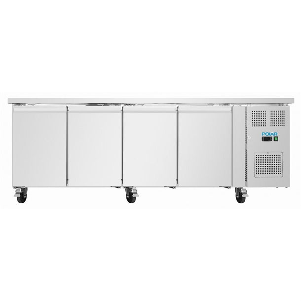 Image of Polar UA107-A U-Series Four Door Slimline Counter Fridge
