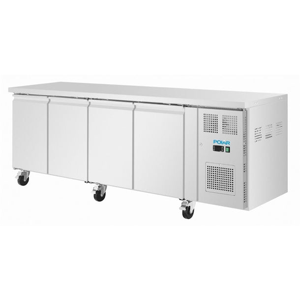 Image of Polar UA107-A U-Series Four Door Slimline Counter Fridge