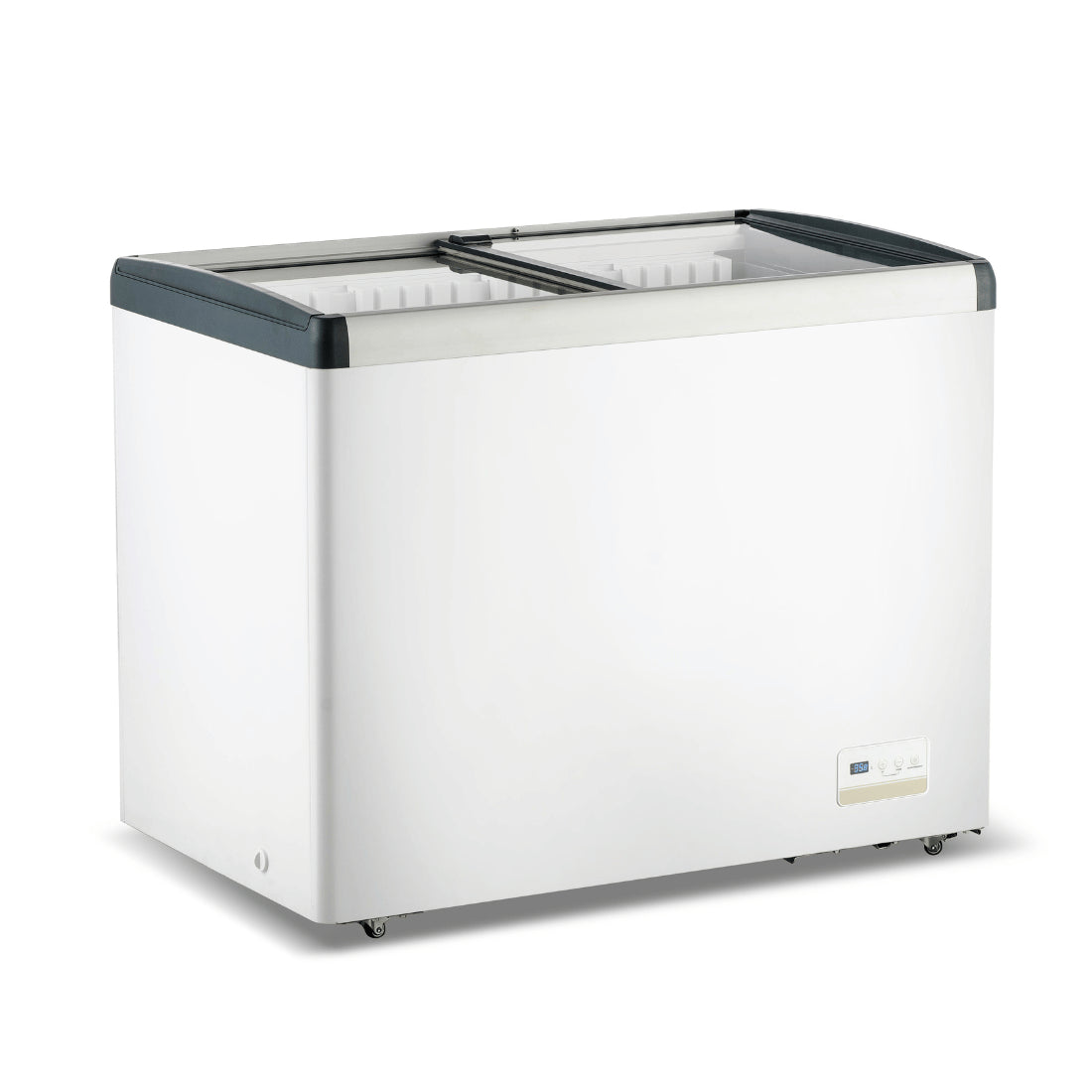 Image of Thermaster WD336G 336L Chest Freezer with Flat Glass Sliding Lids