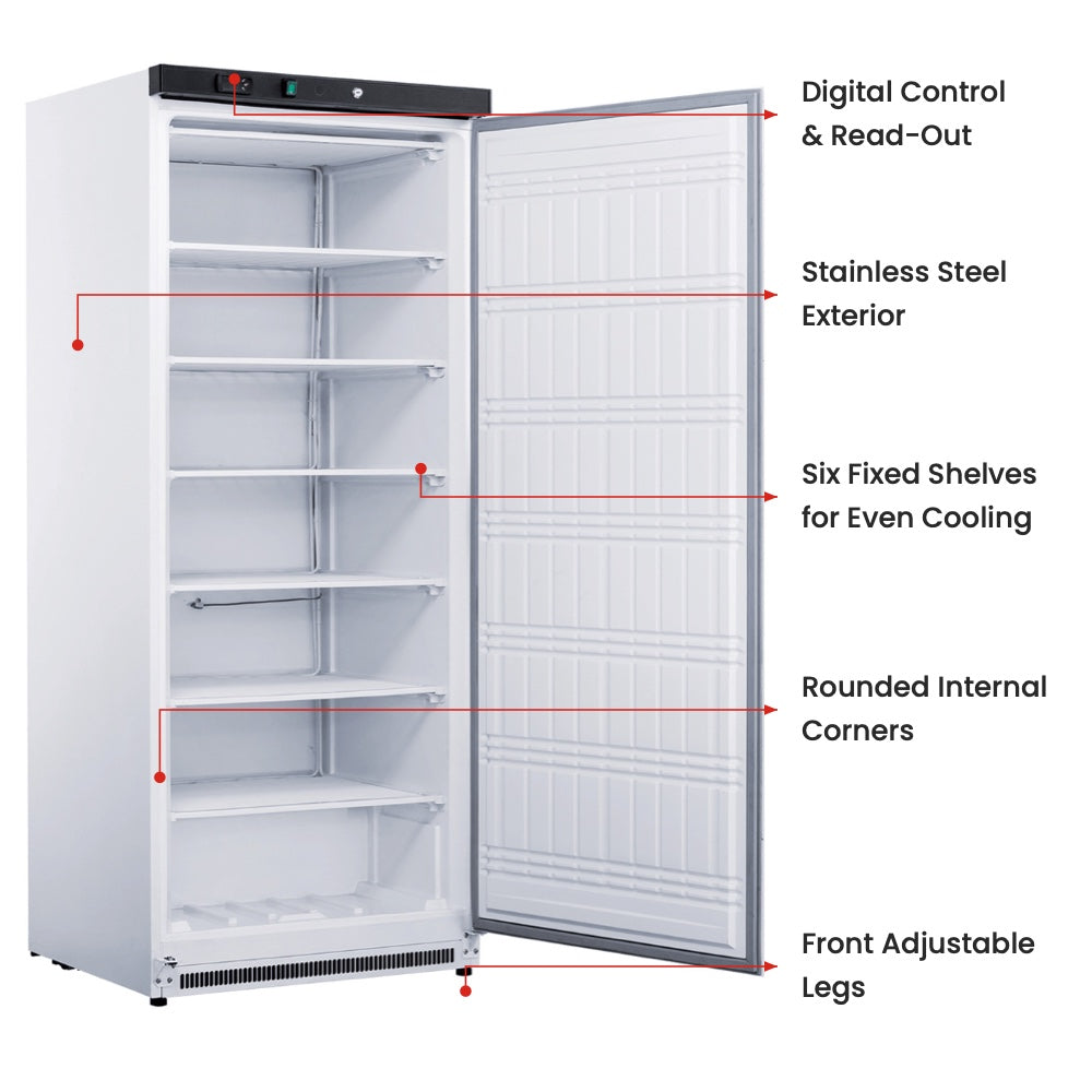 Image of FED-X XF600SS 555L S/S Single Solid Door Freezer