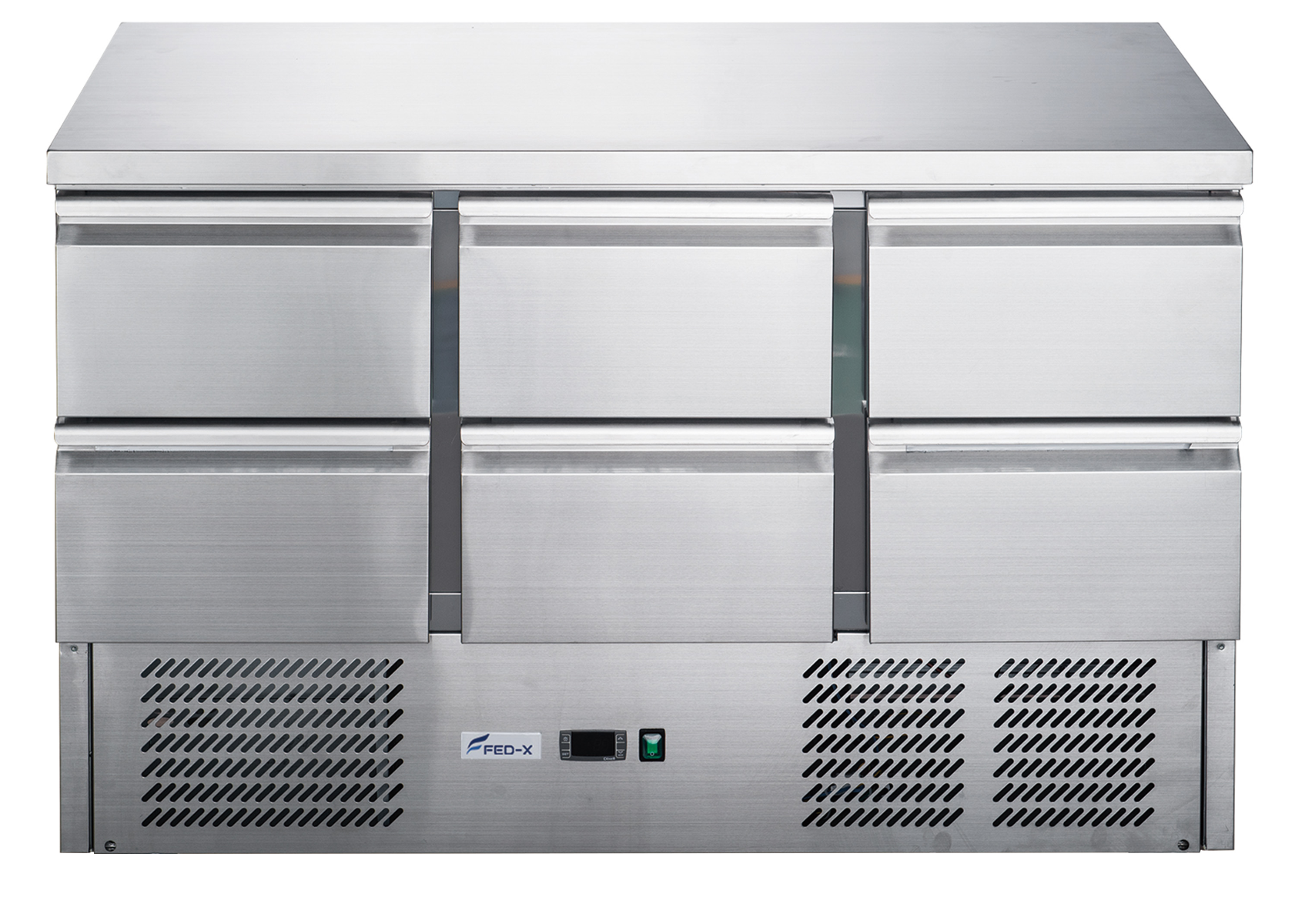 Image of FED-X XGNS1300-6D Six Drawer Compact Workbench Fridge