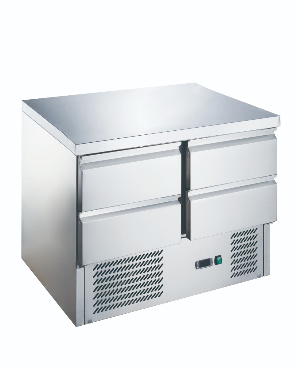 Image of FED-X XGNS900-4D Four Drawer Compact Workbench Fridge