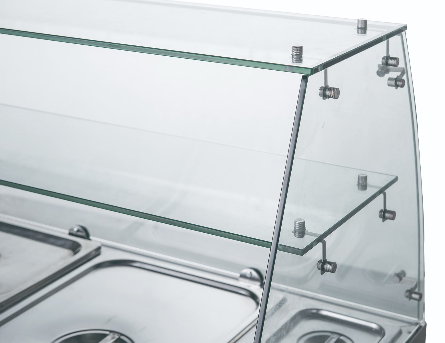 Image of FED-X XS903GC Three Door Salad Prep Fridge with Glass Top