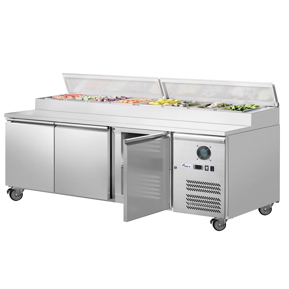 Image of FED-X XSS7C18S3V S/S Three Door Sandwich Counter