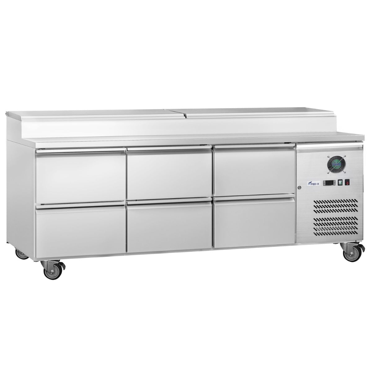 Image of FED-X XSS7C18S3V-6D Six Drawer Salad Prep Fridge