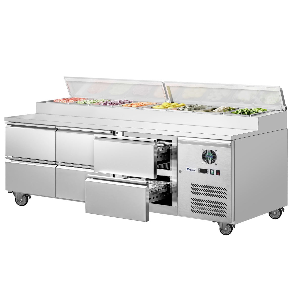 Image of FED-X XSS7C18S3V-6D Six Drawer Salad Prep Fridge