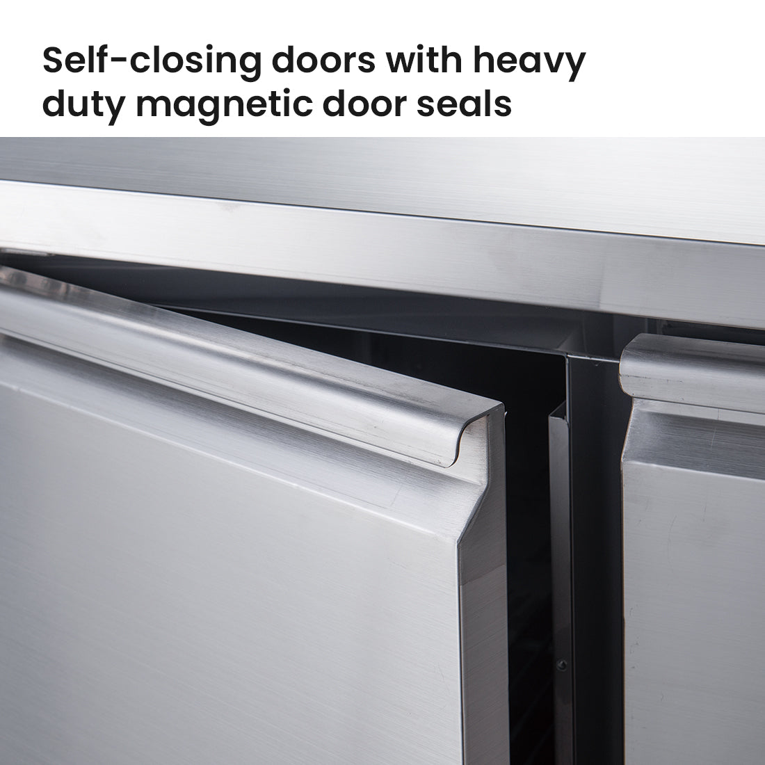 Image of FED-X XUB7C18S3V S/S Three Door Bench Fridge