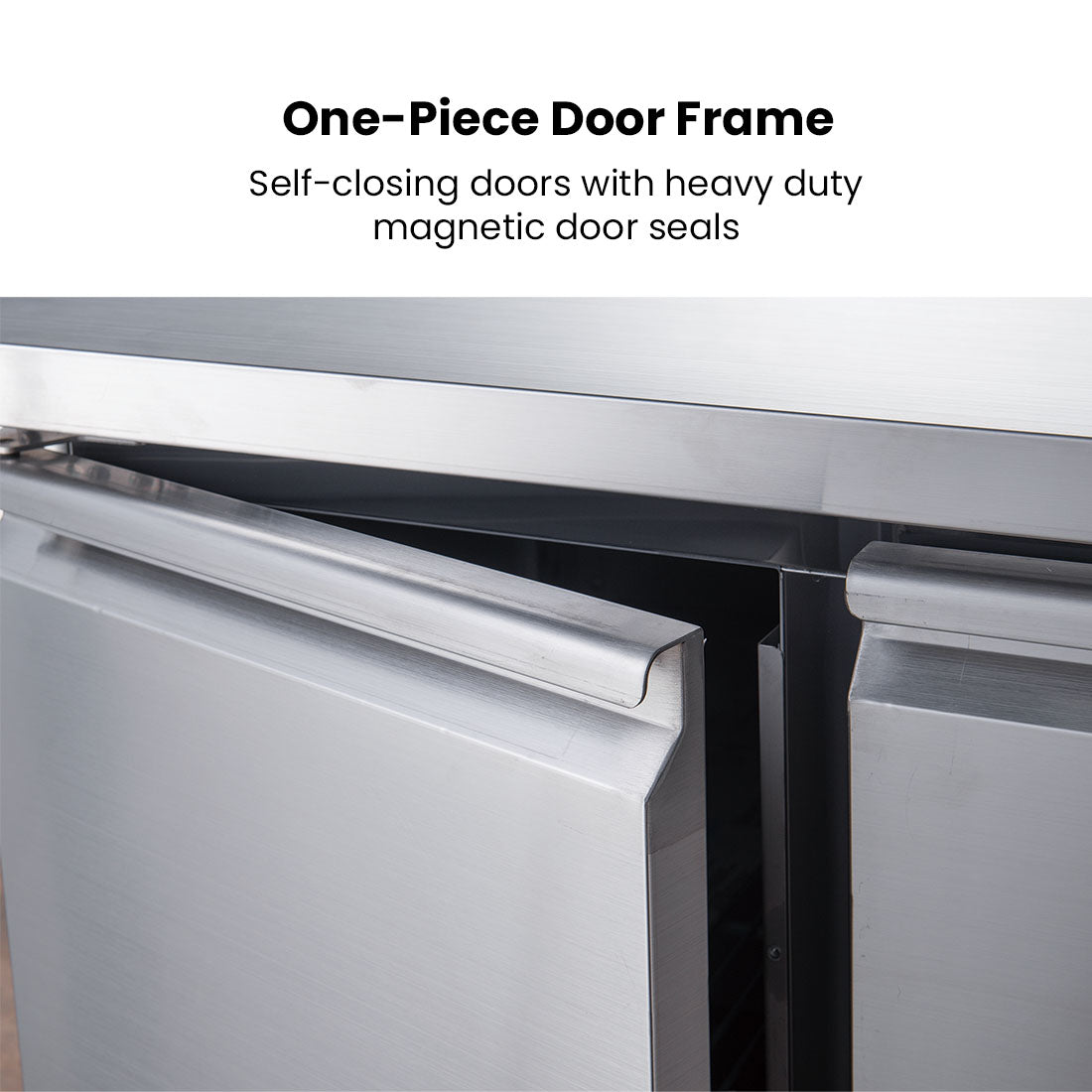 Image of FED-X XUB6C13S2V S/S Two Door Bench Fridge
