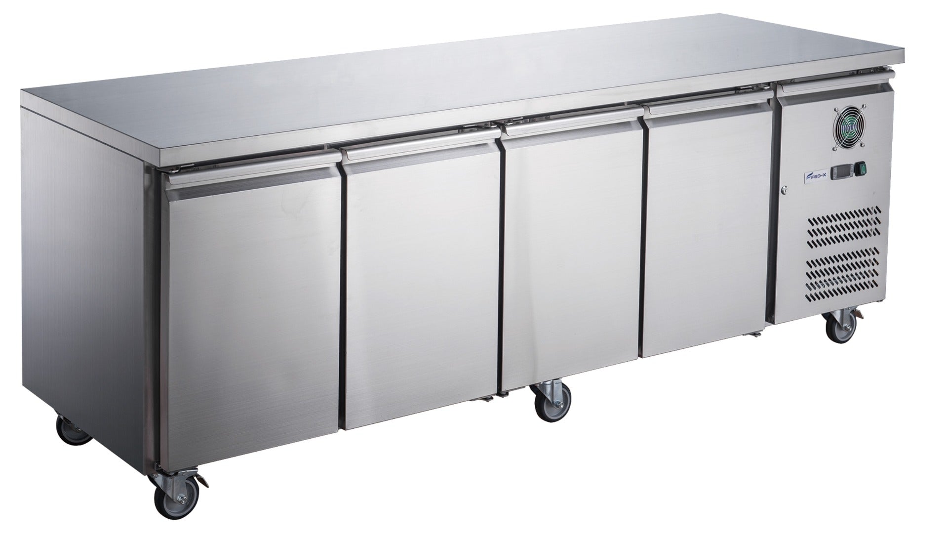 Image of FED-X XUB6C22S4V S/S Four Door Bench Fridge