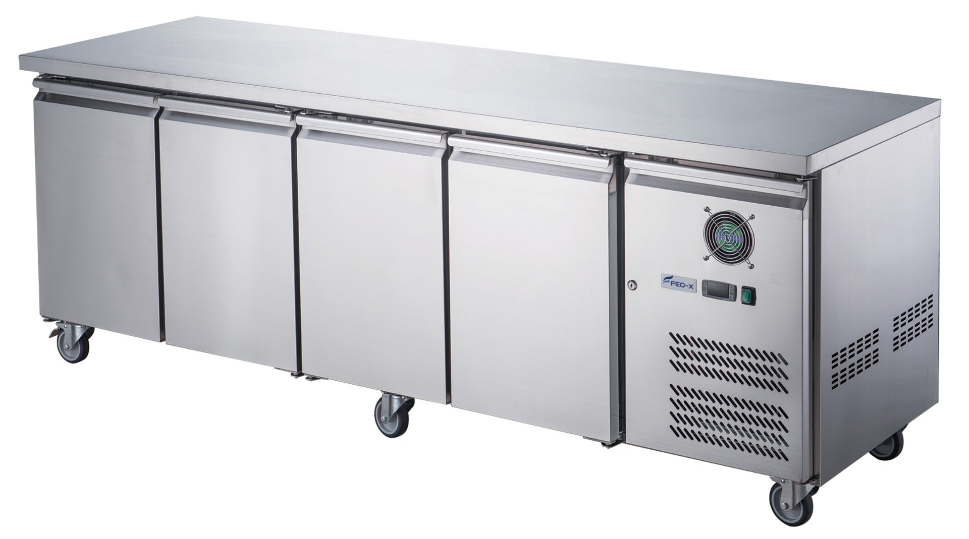 Image of FED-X XUB6C22S4V S/S Four Door Bench Fridge