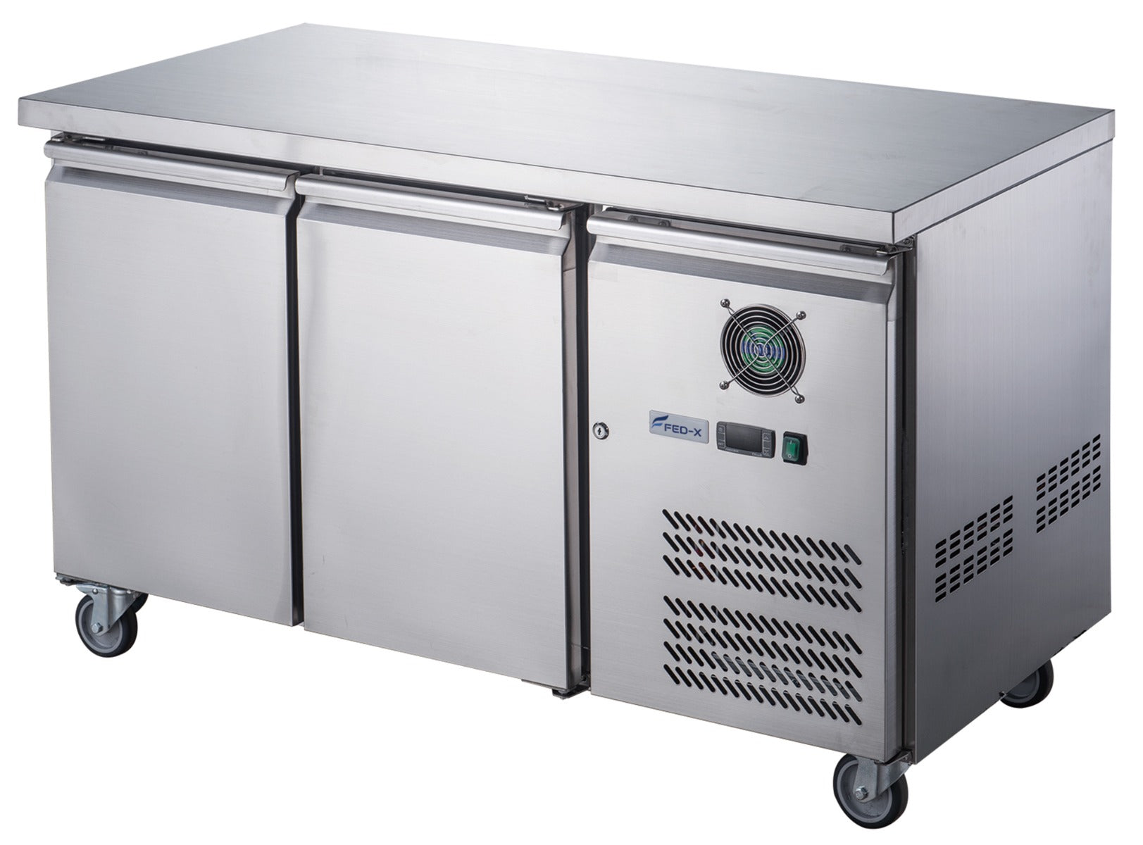 Image of FED-X XUB6F13S2V S/S Two Door Bench Freezer