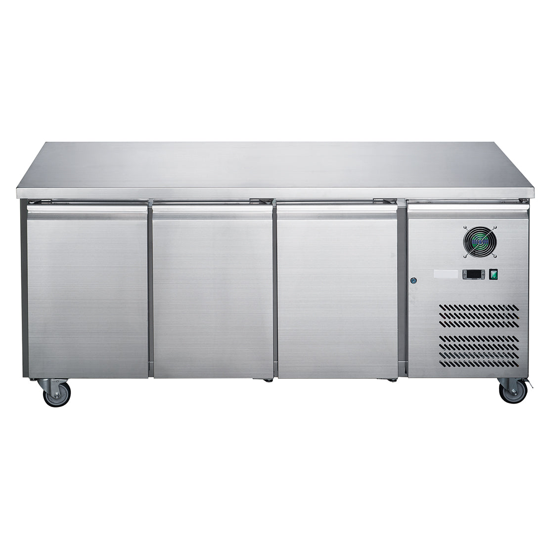 Image of FED-X XUB7C18S3V S/S Three Door Bench Fridge