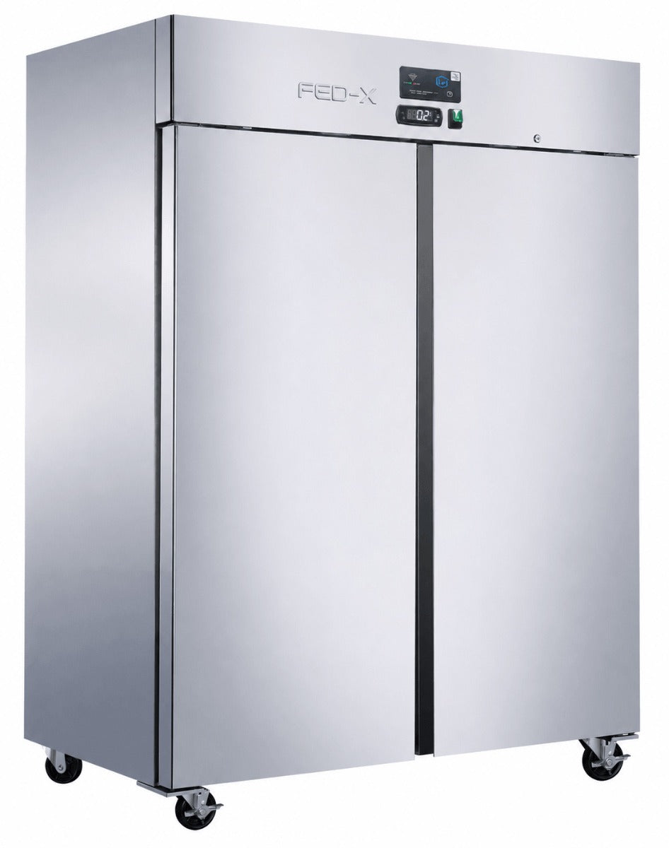 Image of FED-X Press Liner Double Door Upright Freezer with Wi-Fi Controller — XUPF1400