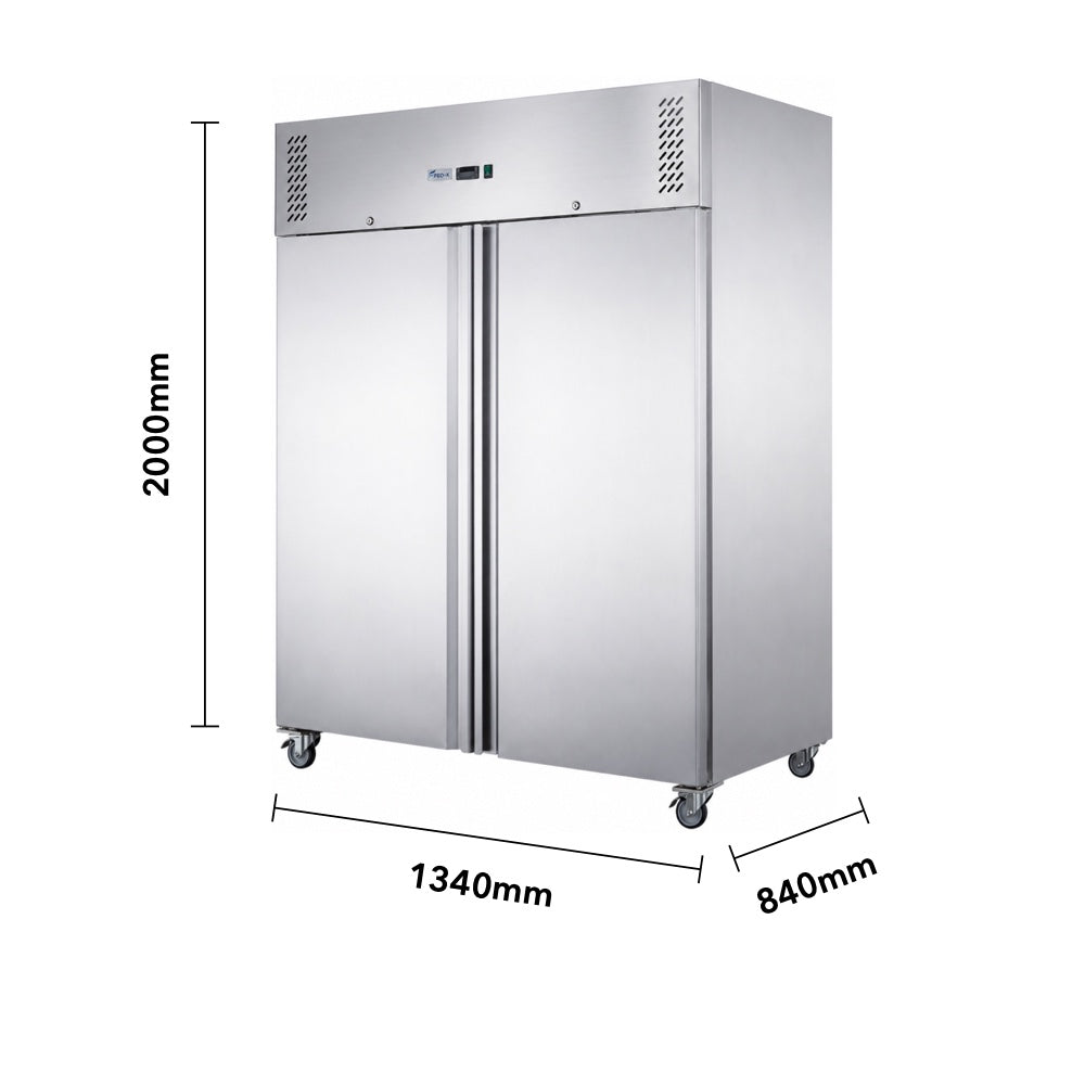 Image of FED-X XURF1200SFV S/S Two Full Door Upright Freezer