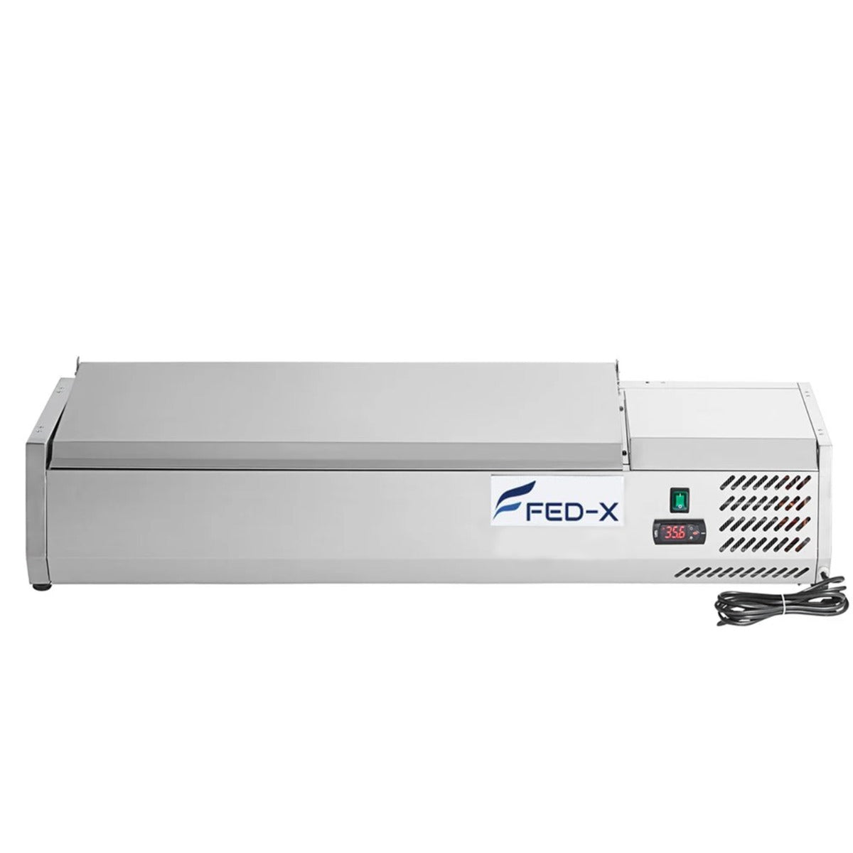 Image of FED-X XVRX1200/380S Salad Bench with Stainless Steel Lid