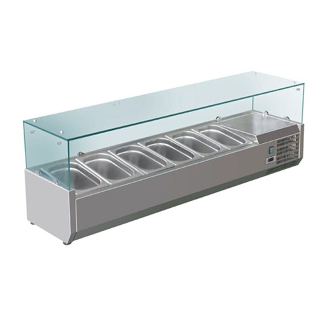 Image of FED-X XVRX1500/380 Flat Glass Salad Bench