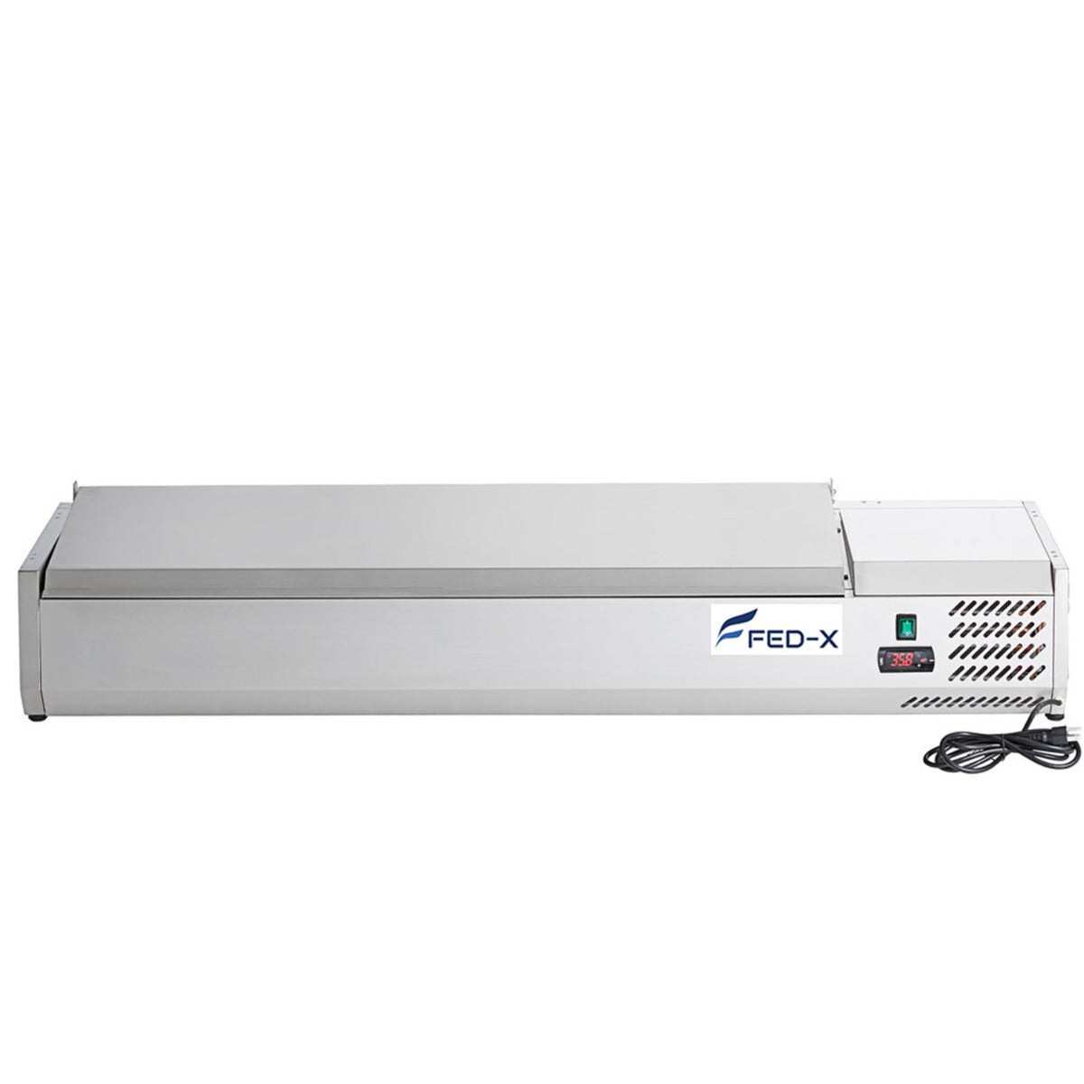 Image of FED-X XVRX1500/380S Salad Bench with Stainless Steel Lid
