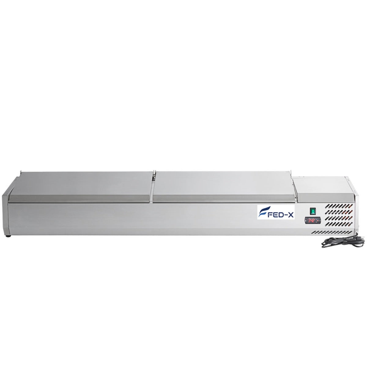 Image of FED-X XVRX2000/380S Salad Bench with Stainless Steel Lids