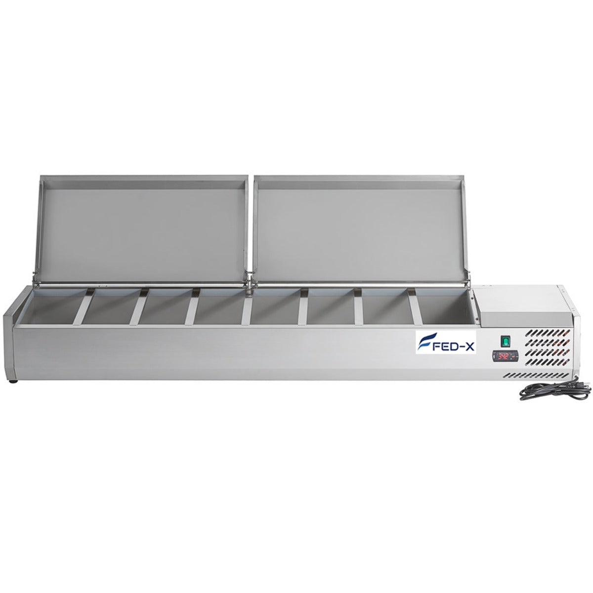 Image of FED-X XVRX2000/380S Salad Bench with Stainless Steel Lids